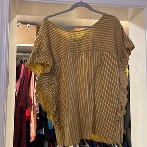 Adorable frilly striped top